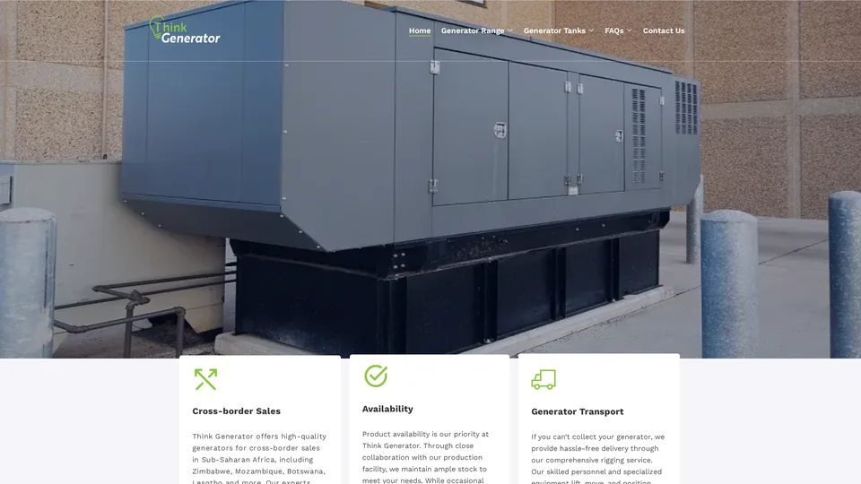 Think Generator website preview